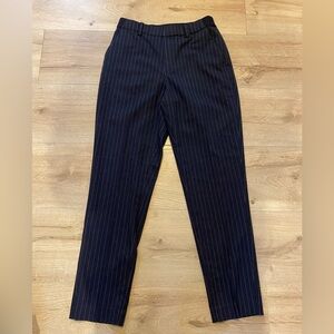 Uniqlo Navy Pinstripe Trousers